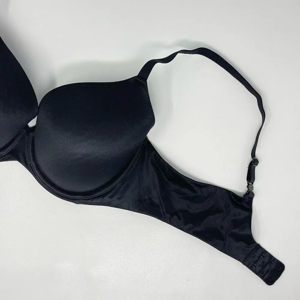 Auden Bra The Icon Underwire Lined T-shirt Full Coverage Black Women’s Size 38C - Picture 3 of 7